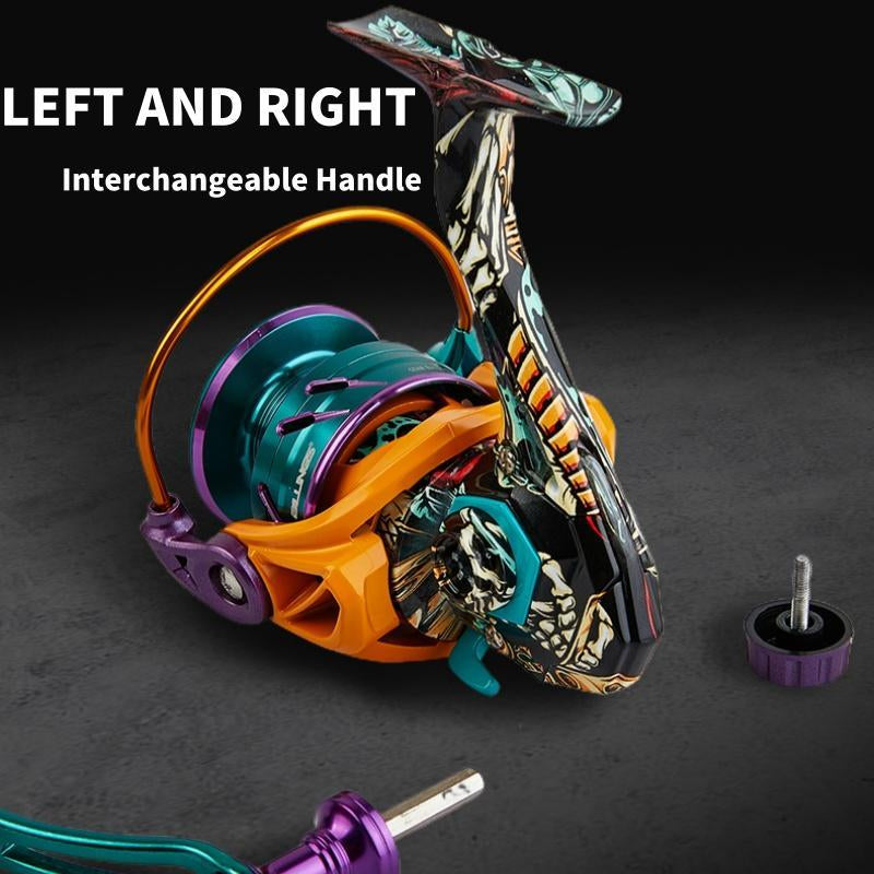 BILLINGS HA 1000-4000 Series Spinning Reel, 5.2:1 Gear Ratio, 8KG/18LB Max Drag, Durable Metal Fishing Reel for Freshwater and Saltwater Fishing Tackle, Fishing Equipment Christmas Gift Ideas, Gifts for Men, Fishing Stuff